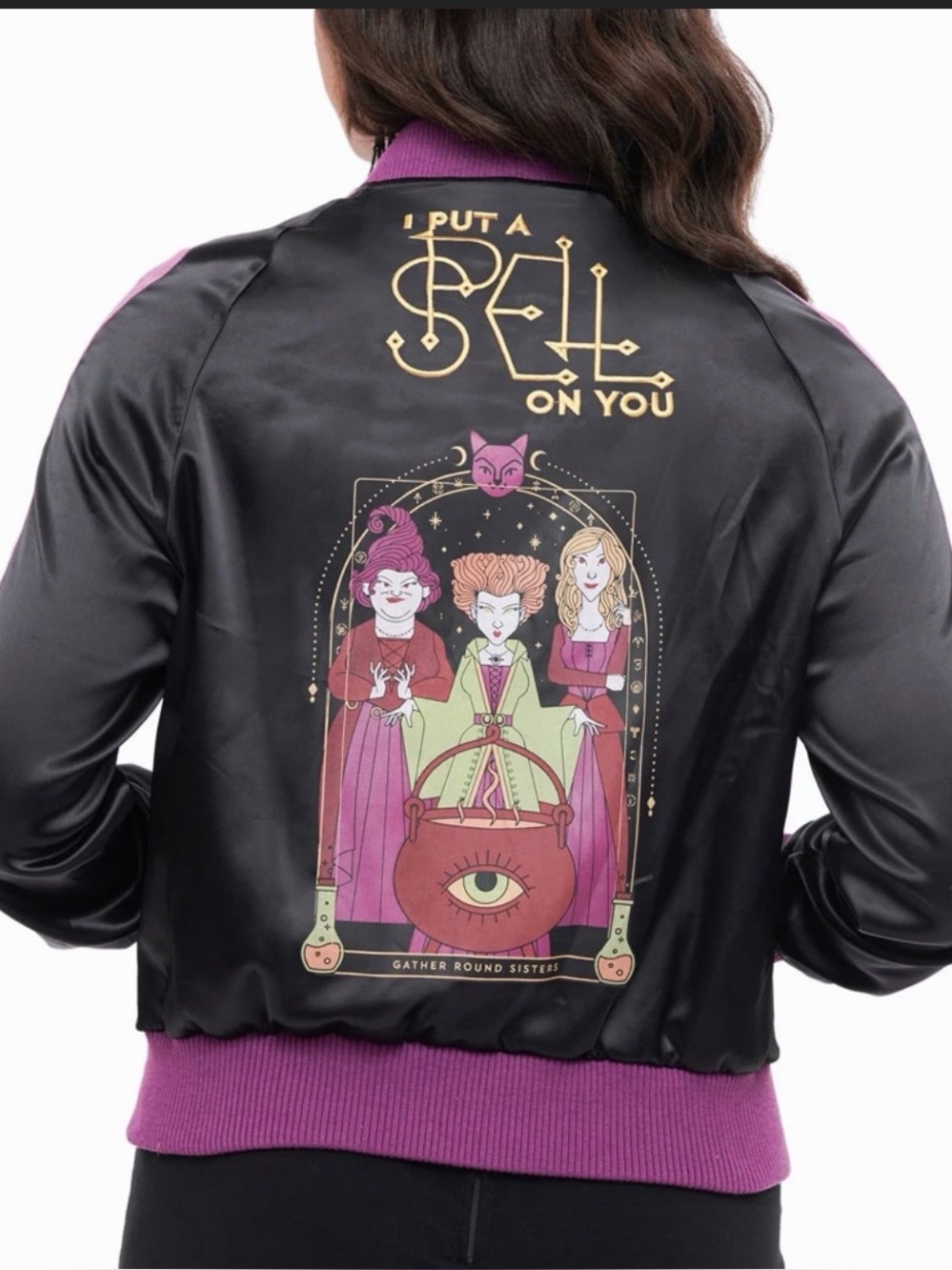 Unique Vintage Hocus Pocus Bomber Jacket - disney size medium